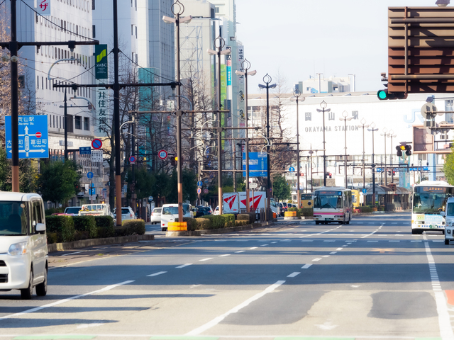 岡山市中区の街並み